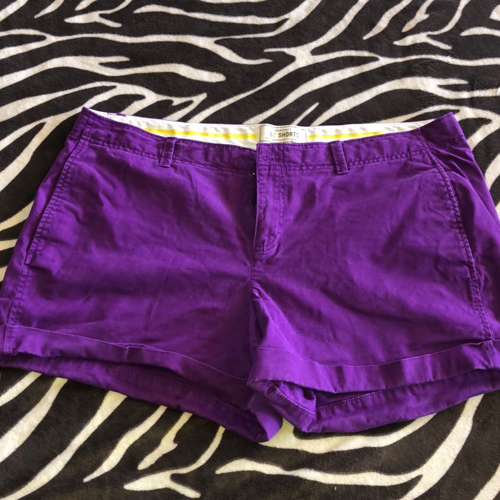 Purple Old Navy 3 1/2” Perfect Shorts